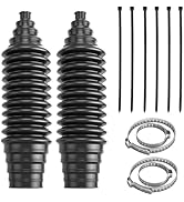 Car Tie Rod Boot Kit, Steering Rack and Pinion Tie Rod Boots, Dustproof Silicone Bellow Boot with...