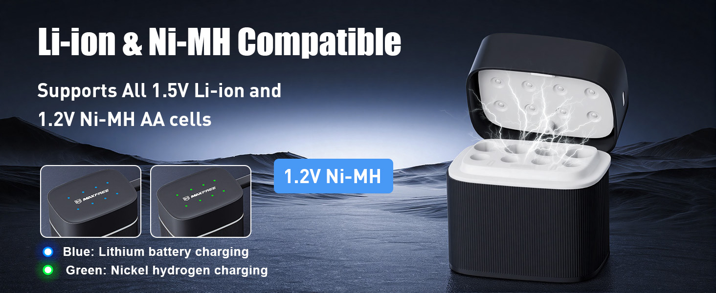 Li-ion & Ni-MH Compatible