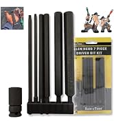 Rack-A-Tiers Allen Head Driver Bit Kit - Impact Driver Rated, Allen Bits for Lug Termination, Ele...