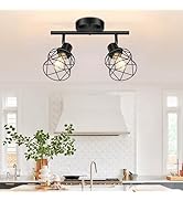 Baocuz 2-Lights Kitchen Light Fixtures Ceiling Mount, Adjustable Semi Flush Mount Ceiling Light w...