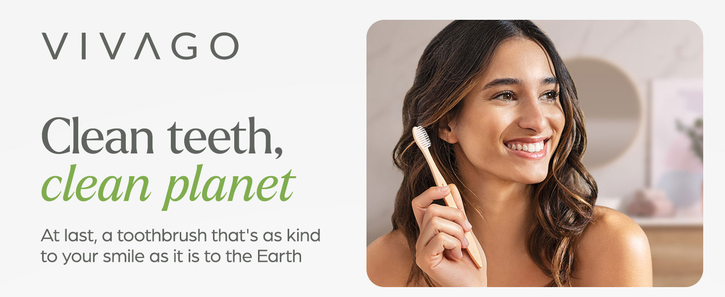 Bamboo toothbrushes soft bristles