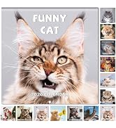 2026 Wall Calendar - Funny Cat Calendar 2026, 12" x 24" (Open), Jan. 2026 - Dec. 2026, Cat Calend...