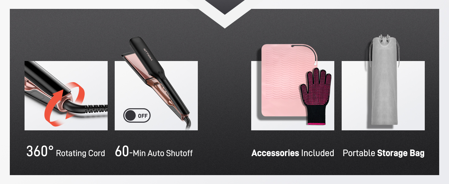 infrared flat iron vibrating hair straightener women moisture repair anti frizz styling tools