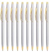 Cambond Black Pens Ballpoint Pens - Fancy Pens Comfortable Writing Gift Mini Conical Sliver Pen S...