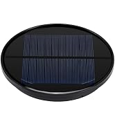 Upgraded Solar Light Replacement Top for Lantern, Solar Light Round Waterproof Replacement Parts ...