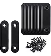mxuteuk 18pcs Metal Straight Braces Flat Mounting Bracket Mending Repair Flat Plates Corner Conne...