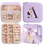 AYGXU initial travel jewelry case,travel Jewelry Organizer,Birthday gifts for women,small jewelry...