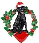 Personalized Dog Ornament, Black Labrador Ornaments, Labrador Retriever Ornament, 2023 Pet Dog Ch...
