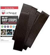 CATTONGUE GRIPS 2” Non-Abrasive Grip Tape Strips - Heavy-Duty, Waterproof Anti-Slip Tape for Furn...