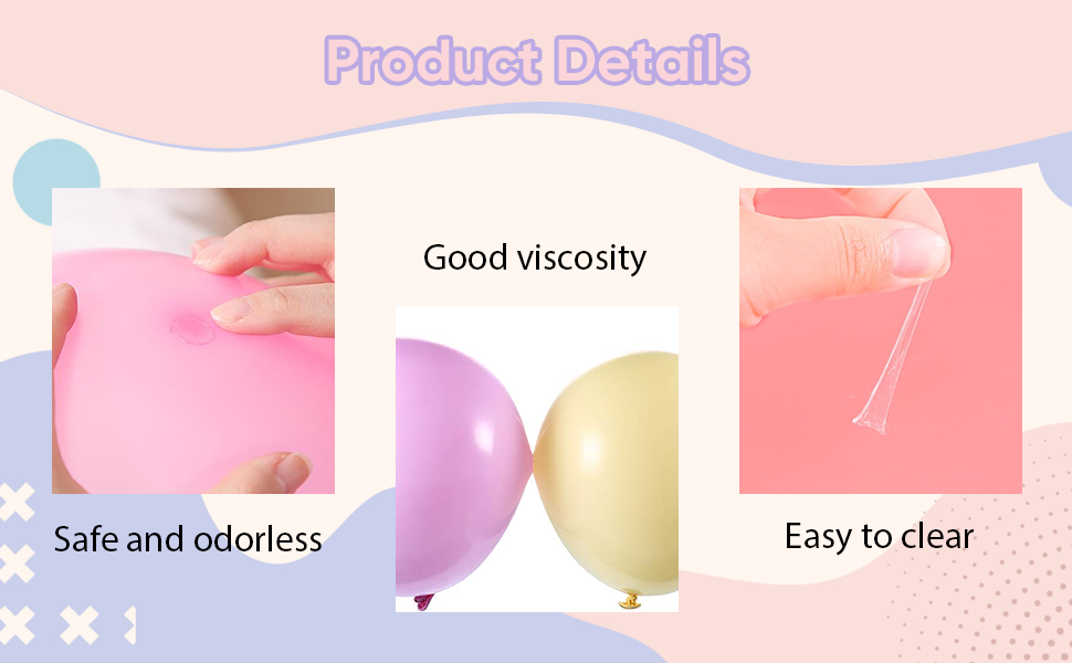 Balloon Sticky Dots for Balloons Craft Sticky Glue Points Dots Double Sided Adhesive Dots
