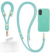 YENAPOON Cell Phone Lanyard Crossbody, 1 Neck Strap, 1 Wrist Strap | Adjustable, 4 Tether Tabs, P...