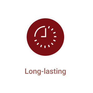 a red clock with a clock on a white background