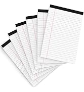 Legal Pads 5x8 Inch Writing Pads for Office Note Pads 5x8 for Work 80 GSM Paper College Ruled Leg...