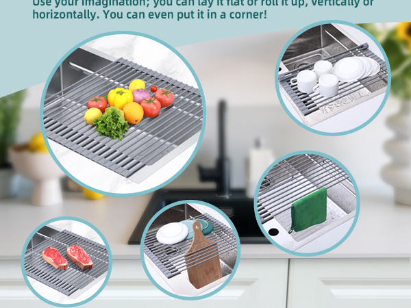 collapsible dish drying rack