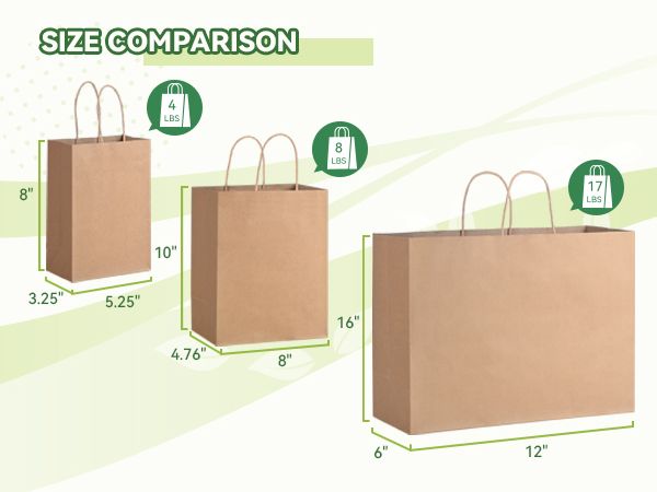 paper bags with handles bulk