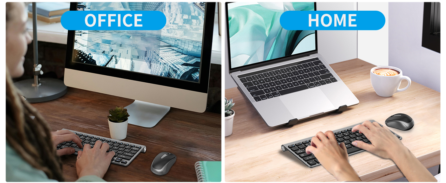 2.4Ghz wireless keyboard and mouse mini travel
