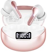 Fhumsh Wireless Earbuds, Bluetooth 5.4 Headphones HiFi Stereo 50H Playback LED Digital Display Ea...