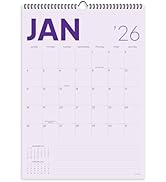 Wall Calendar 2026, 12 Months, 17" x 12" Large Wall Calendar with Hanger, Thick Paper and Spiral ...
