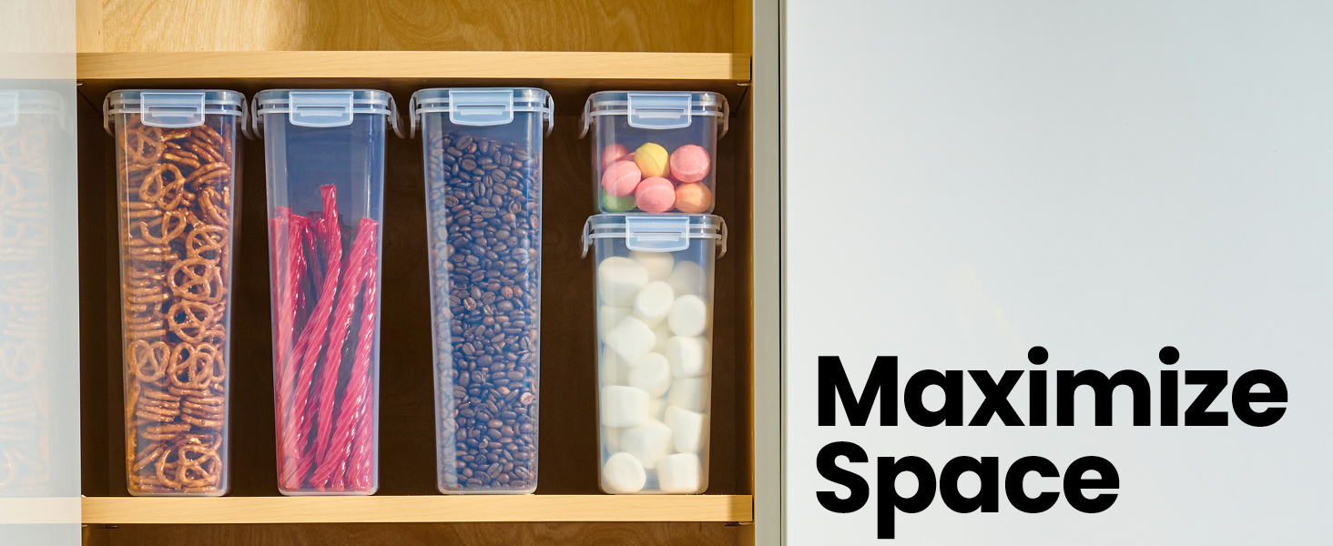 Oizeir kitchen and pantry organization containers 24pk