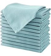 H.VERSAILTEX Cloth Napkins Set of 12 (18" X 18") Linen Textured Dinner Napkins Waterproof Extra S...
