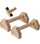 airogym Push-up Stand, 2 PCS Wood Pushup Bars Non-Slip Base Exercise Home Workout Equipment, 30CM...
