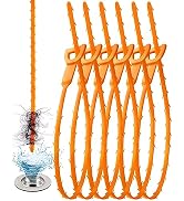 25 Inch Sink Snake Drain Clog Remover Tool,6 Pack Drain Cleaner Hair Clog Remover Tool, Drain Hai...