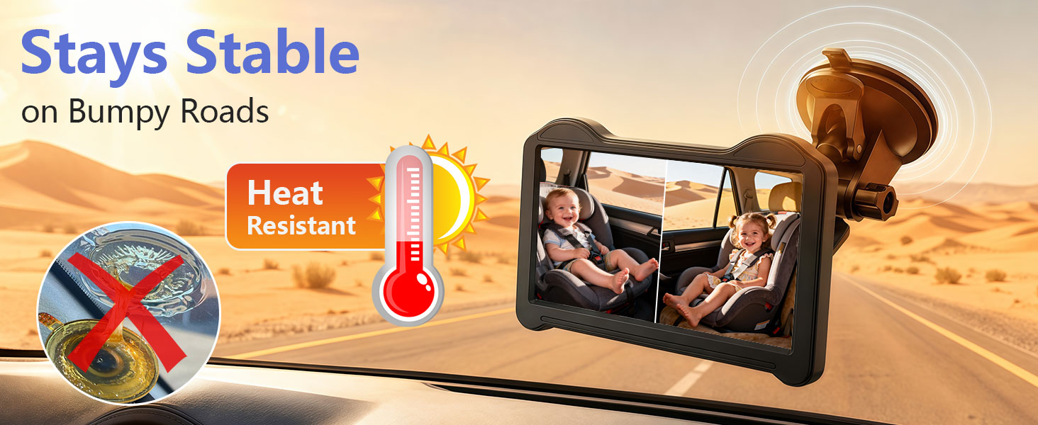 car camera for baby 2 cameras