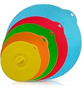 Silicone Lids Covers - Microwave Food Cover for Bowls,Cups,Pots,Pans Food Safe BPA Free Silicone ...
