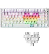 XVX M75 75% Wireless Gaming Mechanical Keyboard, BT5.0/2.4GHz/USB-C,Hot Swappable Creamy Pre-lube...