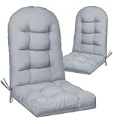Cethytirko 2 Pack Adirondack Chair Cushion, Waterproof Rocking Chair Cushion - Fade Resistant Pat...