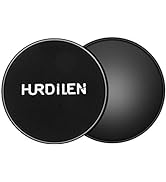 Hurdilen Core Sliders, Exercise Gliding Discs Dual Sided Use on Carpet and Hardwood Floors, Light...