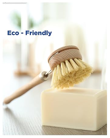 sustainable cleaning plant based household kitchen dish brushes bamboo renewable