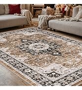 DEXI Washable Area Rug, Soft Vintage Indoor Rugs for Bedroom Living Room Kitchen Dining Room, Non...