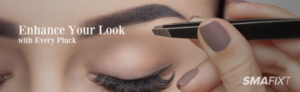 Plucking eyebrows
