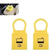 winterrock 2PCS Engine Coolant Reservoir Caps, Yellow Engine Overflow Coolant Reservoir Cap, Repl...