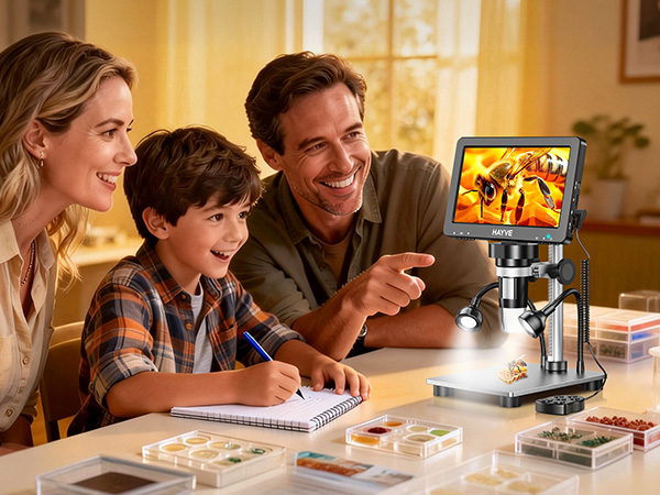 coin microscope with light