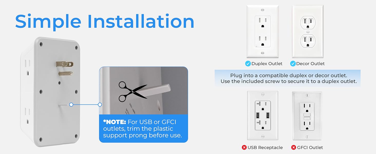 wall outlet surge protector with usb ports plug extension outlet multiple outlet wall plug