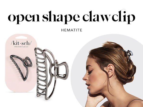 large hair clip thick long fancy claw gold metallic cute big aesthetic clamp pretty women metal