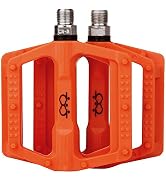 TXJ Lightweight Polyamide 9/16" Mountain Bike Pedal High-Strength Non-Slip Bike Pedals for BMX Ro...