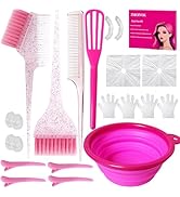 ZMOIVOK 21 pcs Hair Dye Kit Professional Salon Tools with Hair Dye Brush and Bowl Set Hair Bleach...