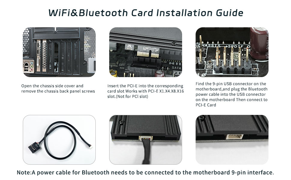 wifi& bluetooth card installation guide
