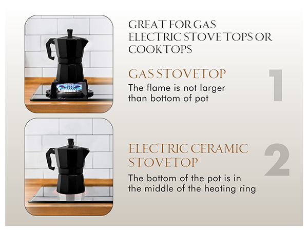 grecas de cafe Great For Cooktops
