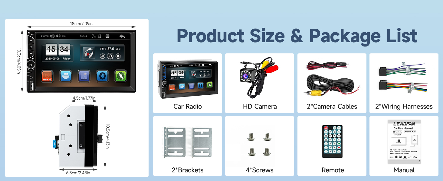 double din car stereo car radio car audio receivers bluetooth car stereo touch screen car stereo