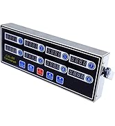 EVEDMOT Commercial 8 Channels Digital Kitchen Timer, Stainless Steel Calculagraph Timer with Loud...