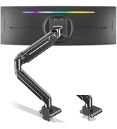 MOUNT PRO Heavy Duty Monitor Arm for Max 49 Inch Ultrawide Screens up to 44 lbs, Aluminum Premium...
