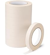 KICNIC Painter Tape, White Masking Tape 0.7 Inch x 60 Yard, 12 Rolls Paper Craft Supplies, Remova...