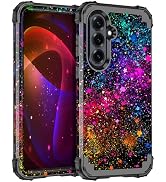 Miqala for Galaxy S26 Plus Case,Glow in The Dark Three Layer Heavy Duty Shockproof Protection Har...