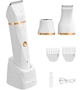 Fanovae 3-in-1 Bikini Trimmer for Women – Electric Razor for Women, Body Hair Trimmer with Chargi...