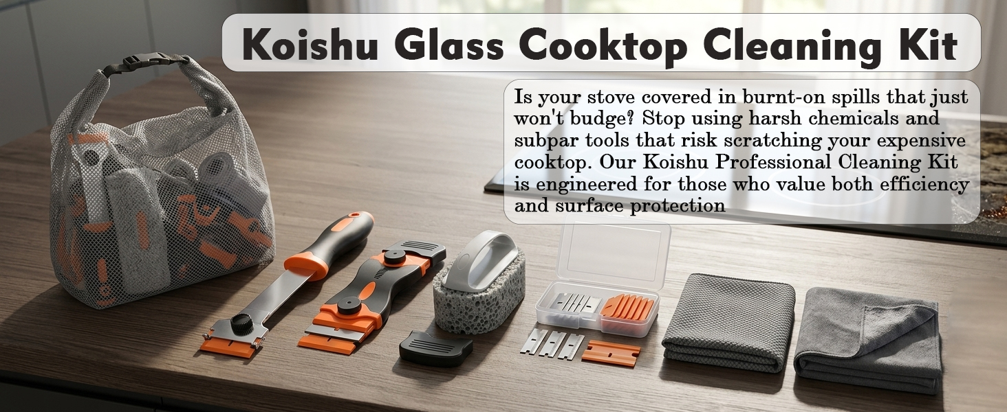 induction hob cleaning set