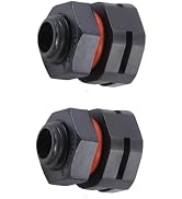 2Pcs Black Dustproof Waterproof IP68 Breather Screw Air Vent, M12x1.5 Pressure Reducing Valve, Li...
